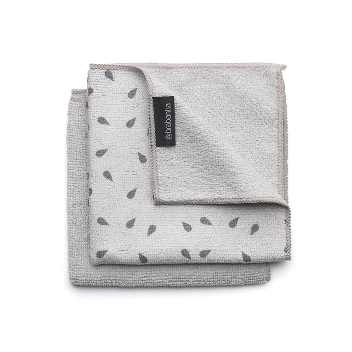 Brabantia Brabantia Microfiber Cloths Ensemble de 2 30x30 gris clair