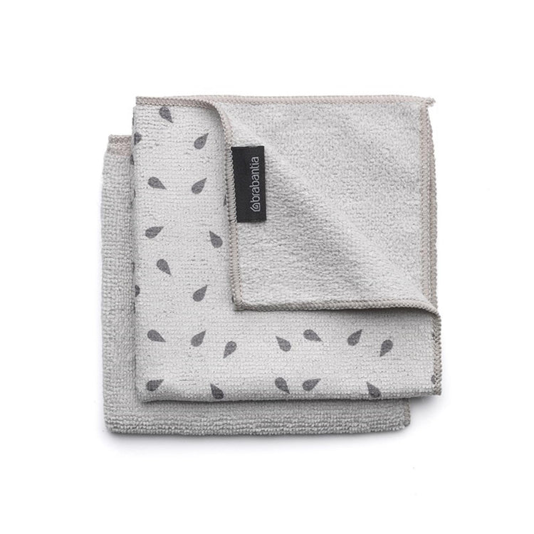 Brabantia Brabantia Microfiber Cloths Ensemble de 2 30x30 gris clair