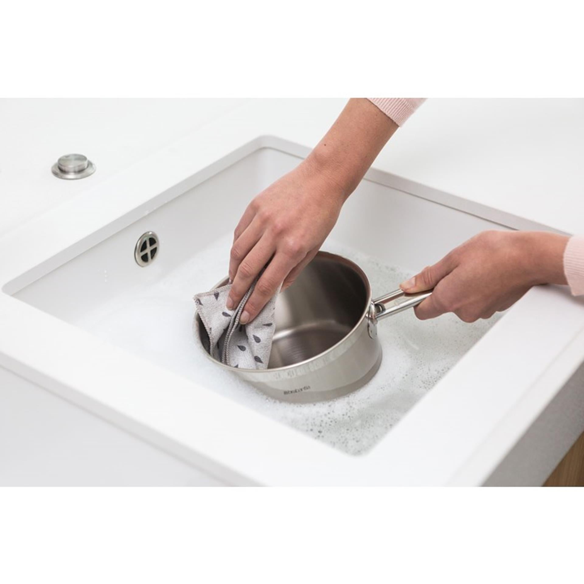 Brabantia Brabantia Microfiber Cloths Ensemble de 2 30x30 gris clair