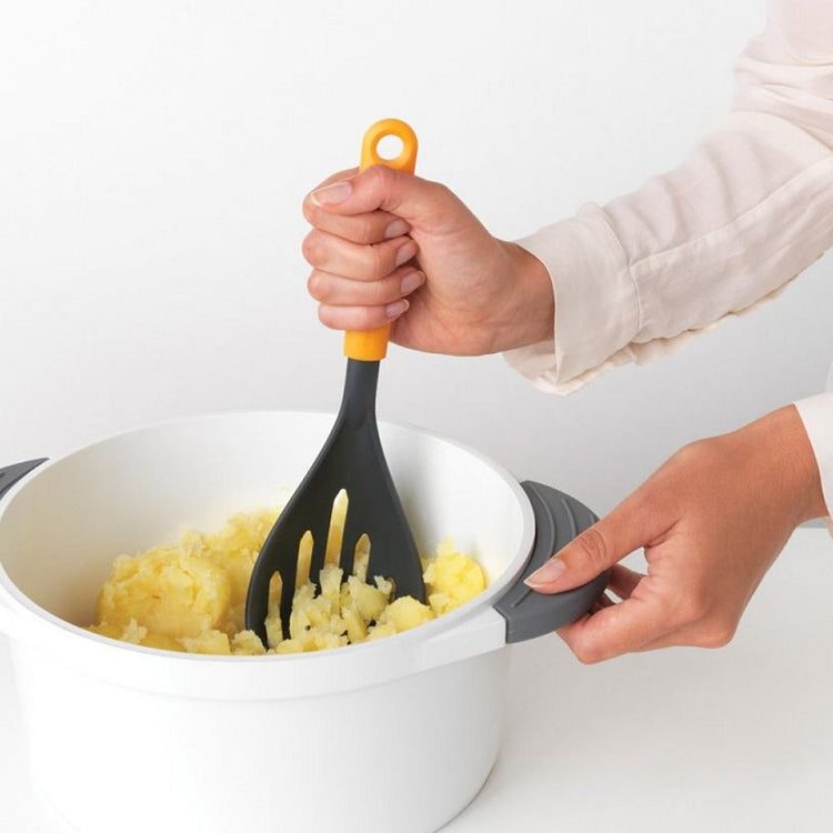 Brabantia Brabantia Tasty + Stamper de pomme de terre + cuillère jaune noir