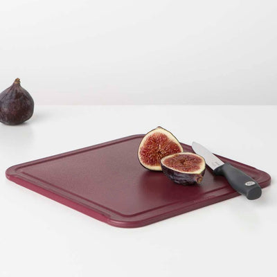 Brabantia brabantia savoureuse + planche à découper 25x0,8x25 cm rouge aubergine
