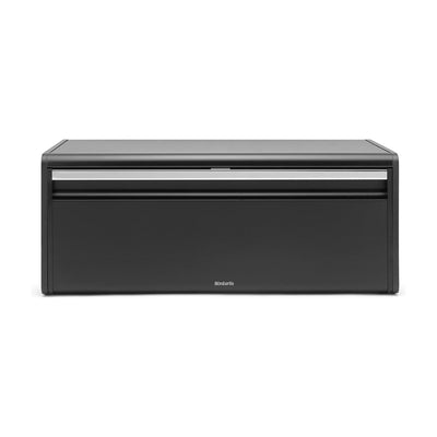 Boîte à pain Brabantia avec couvercle noir mat