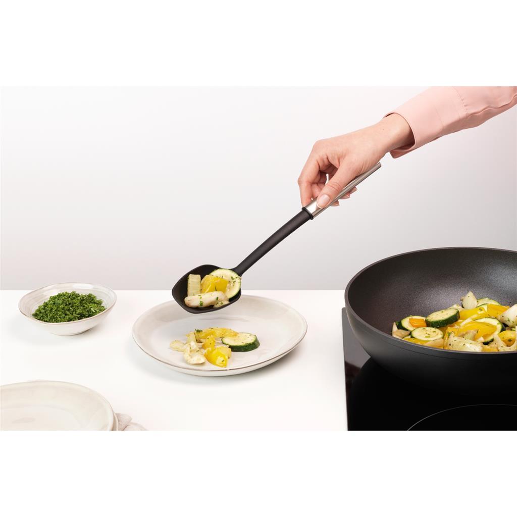 Brabantia Profil de brabantia au service de la cuillère noire en acier inoxydable