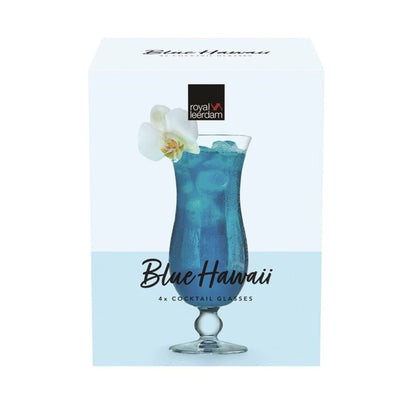 Royal Leerdam Leerdam Blue Hawaii Glass Set 4