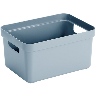 Sigma home boîte de rangement 13l bleu 350x246x183mm | 3 pièces