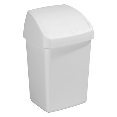 Sunware Sunware Recycle Bin avec couvercle swing 10L blanc