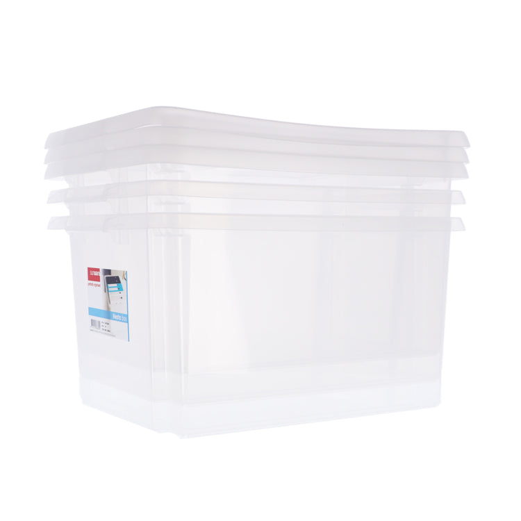 Sunware Sunware Nesta Boxes de rangement 32L 3 pièces blanches transparentes