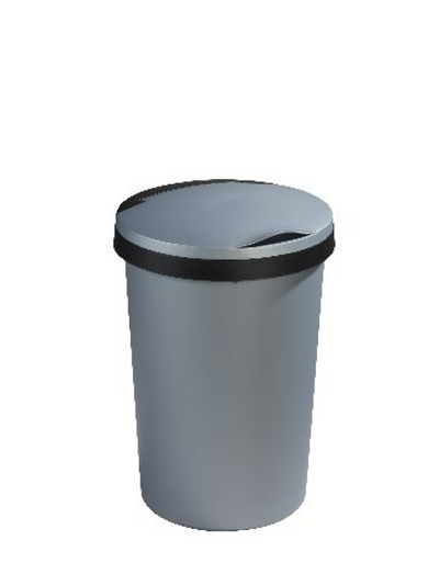 Sunware twinga poubelle 45l gris noir