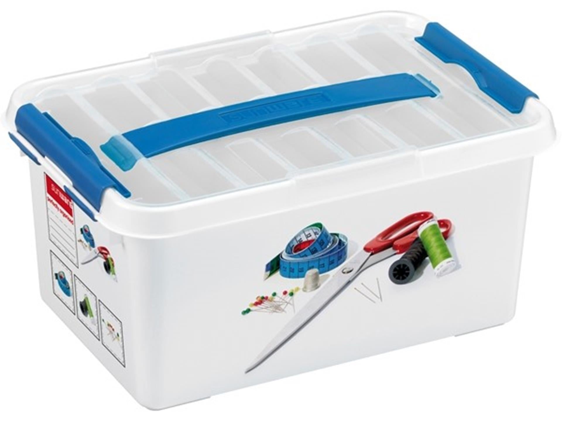 Sunware Sunware Q-line Box 6L 30x20x14 cm Bleu blanc