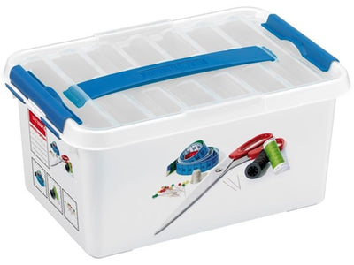 Sunware Sunware Q-line Box 6L 30x20x14 cm Bleu blanc