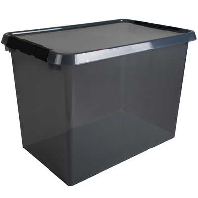 Boîte de rangement Sunware Comfort Line 72l - 60x40x42 cm - gris transparent