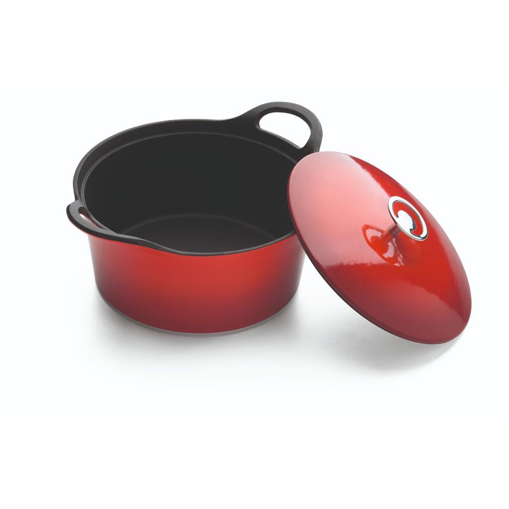 Cuisinox Volcan Cuisinox Cast Fer Frying Pan 24 cm Rouge