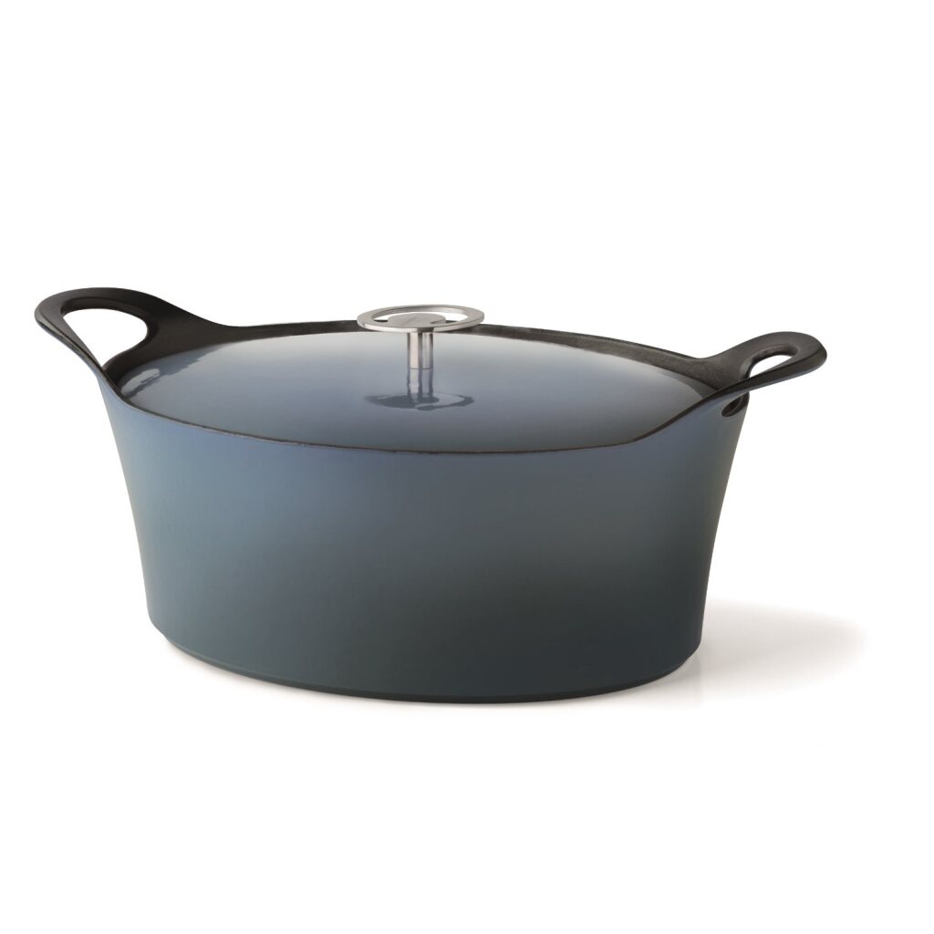 Cuisinox Volcan Cuisinox Cast Fer Frying Pan 29 cm Denim bleu