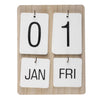 Calendrier mural bois 22x17x2,5cm
