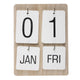 Calendrier mural bois 22x17x2,5cm