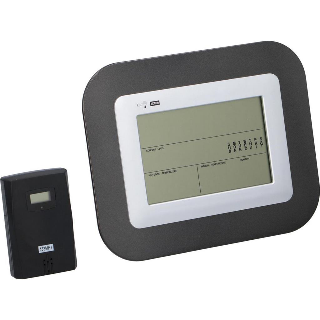 Station météo Grundig Grundig à l'intérieur et à l'extérieur noir