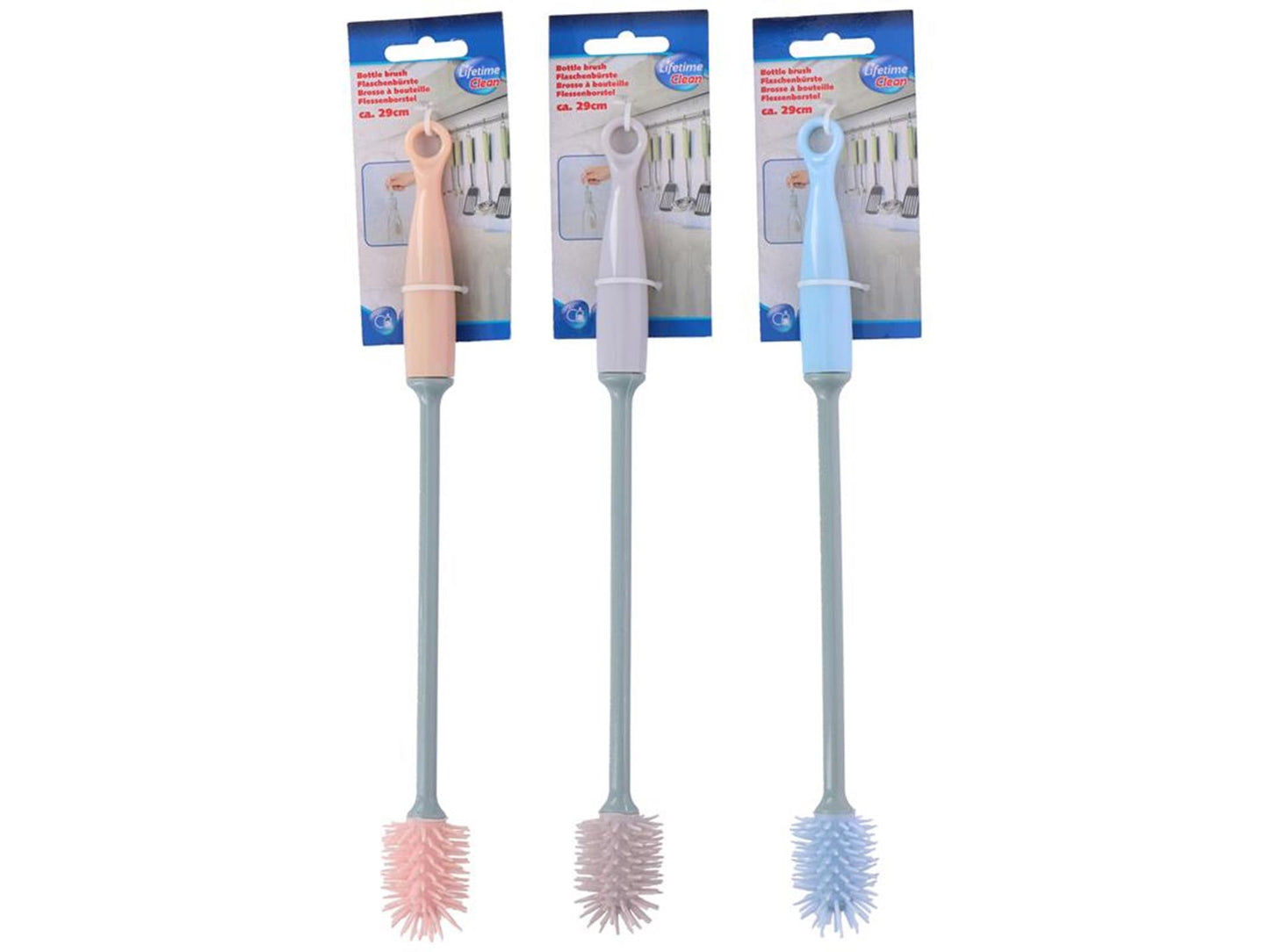Brosse de bouteille propre à vie 29 cm 3 Assorti