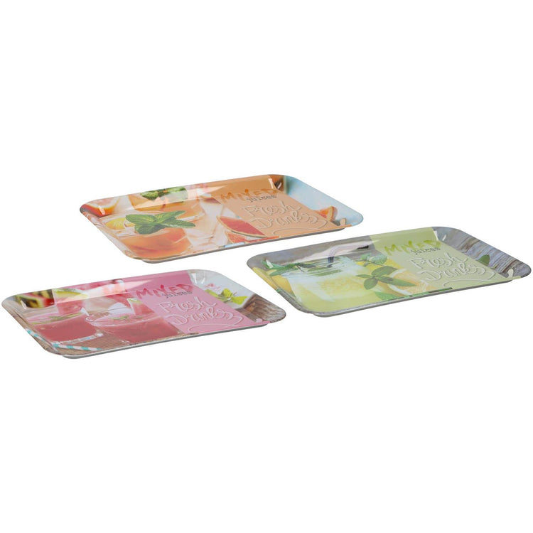 Plateau plastique 41x30x2cm fruits