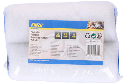 Rouleau à peinture Kinzo ø4,8x18cm pack de 2 pièces