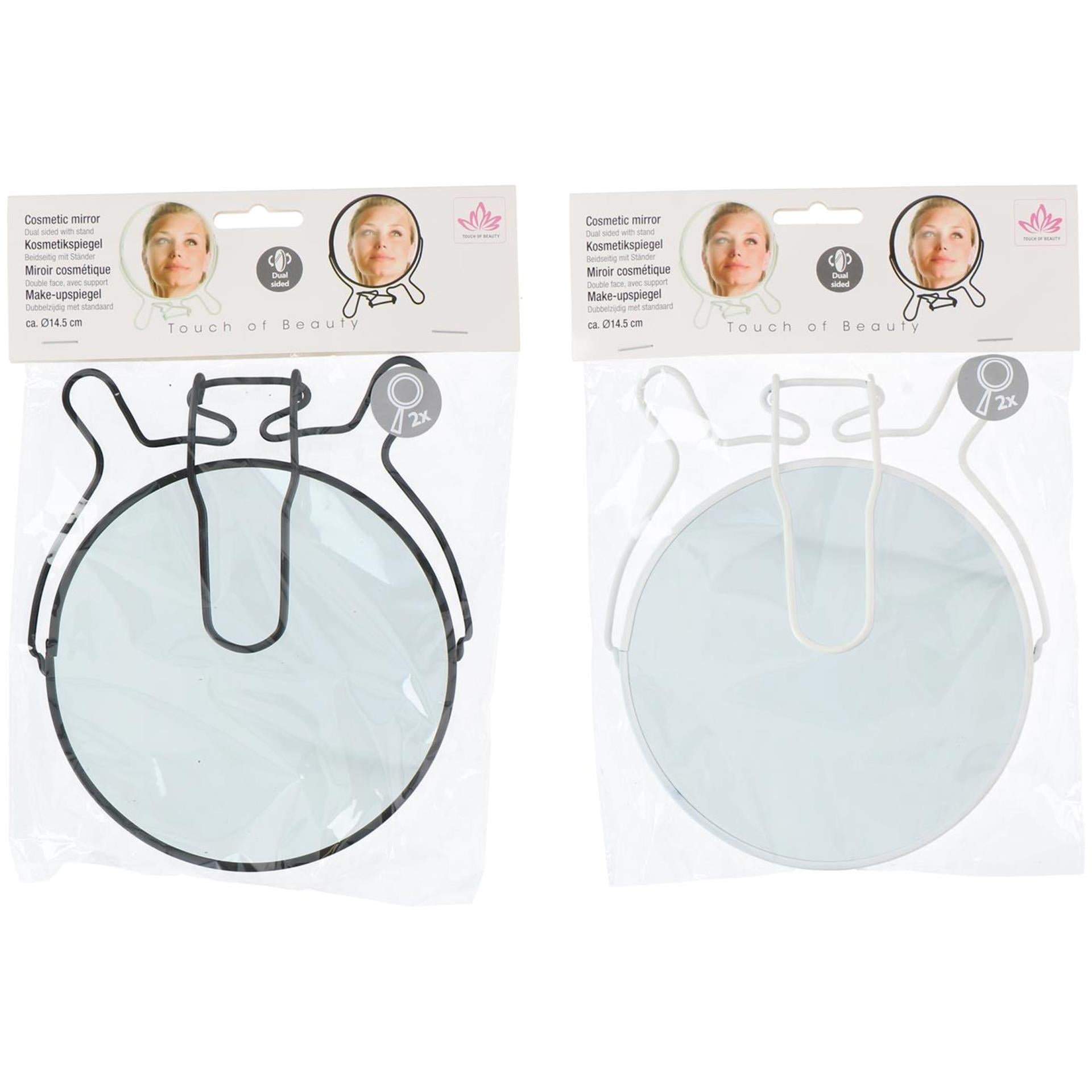 Miroir de maquillage Touch of Beauty 15,5x1,5x18cm