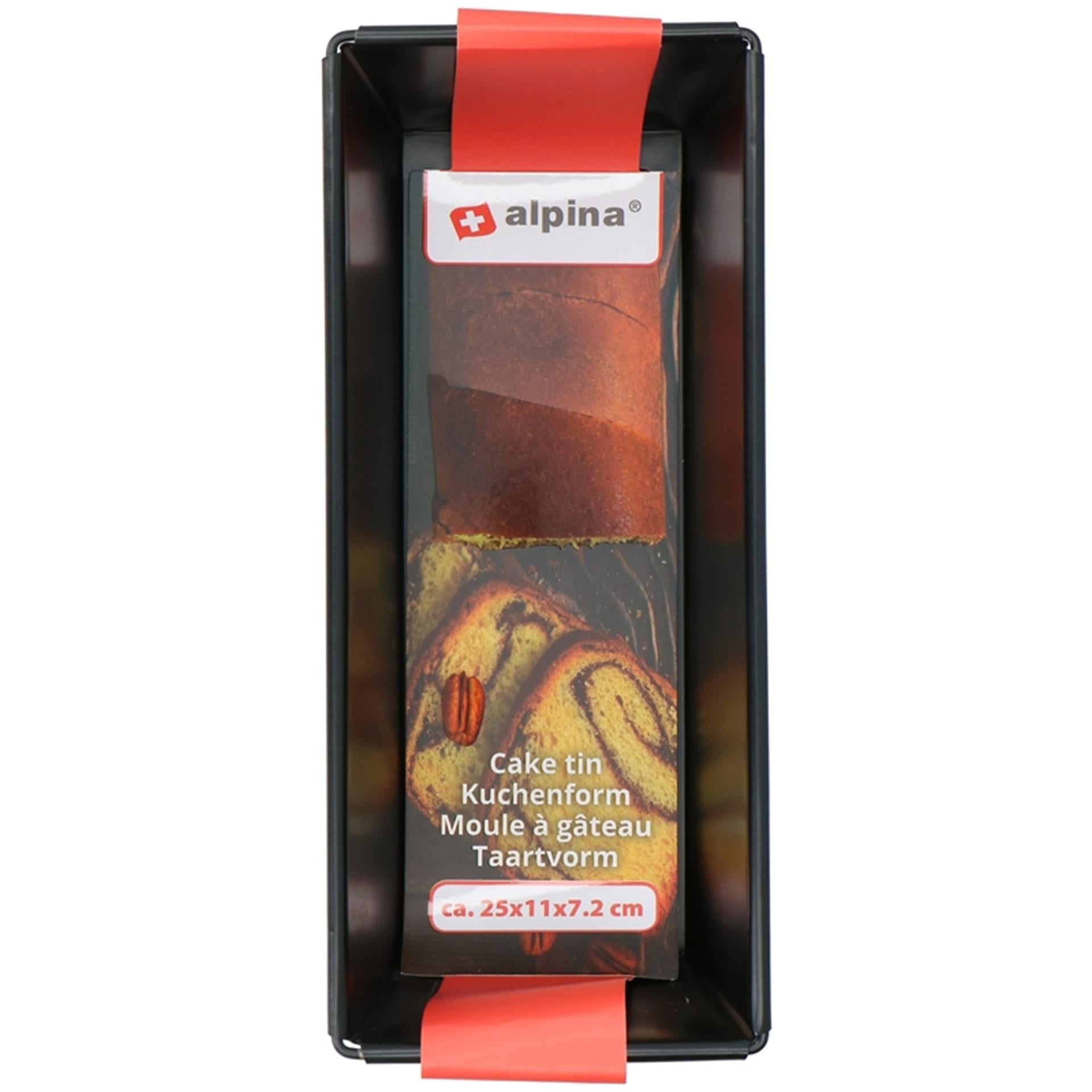 Forme de gâteau alpina 25x11x7,2 cm noir