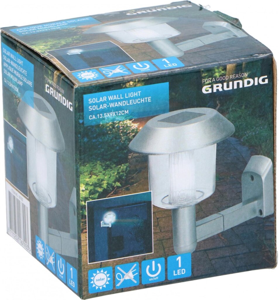 Grundig grundig lampe murale LED 14 x 9,5 x 12 cm en acier en acier