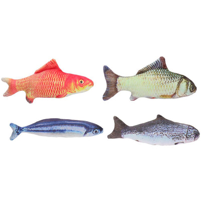 Tissu poisson jouet pour chat 19cm