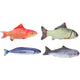 Tissu poisson jouet pour chat 19cm