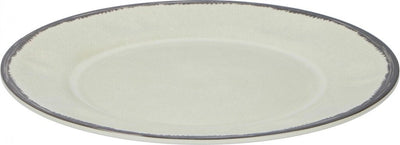 Divers Tom Dîner Assiette 25 cm Mélamine 229 grammes Gris blanc