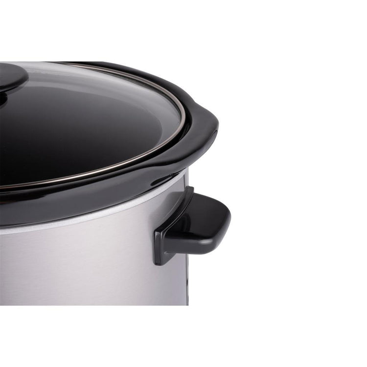 Alpina Slowcooker 3,5L 240W en acier inoxydable noir