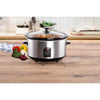 Alpina Slowcooker 3,5L 240W en acier inoxydable noir