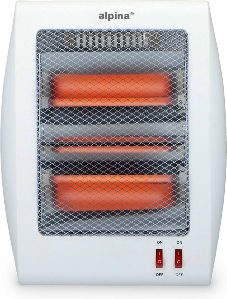 Chauffage de chauffage électrique Alpina Ugrater 2 positions 400 et 800 watts Tilt Protection portable