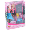 Eddy toys poupée de mode professeur 29cm ensemble de 6 pièces