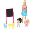 Eddy toys poupée de mode professeur 29cm ensemble de 6 pièces