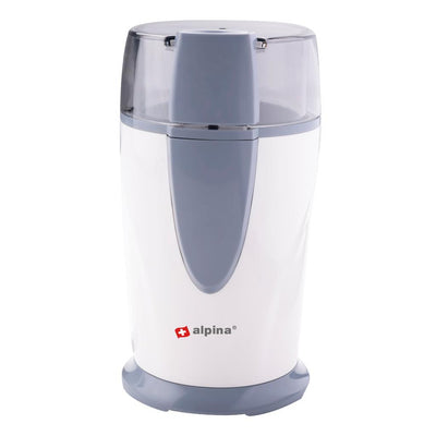 ALPINA Electric Coffee Grinder 150W Gris blanc