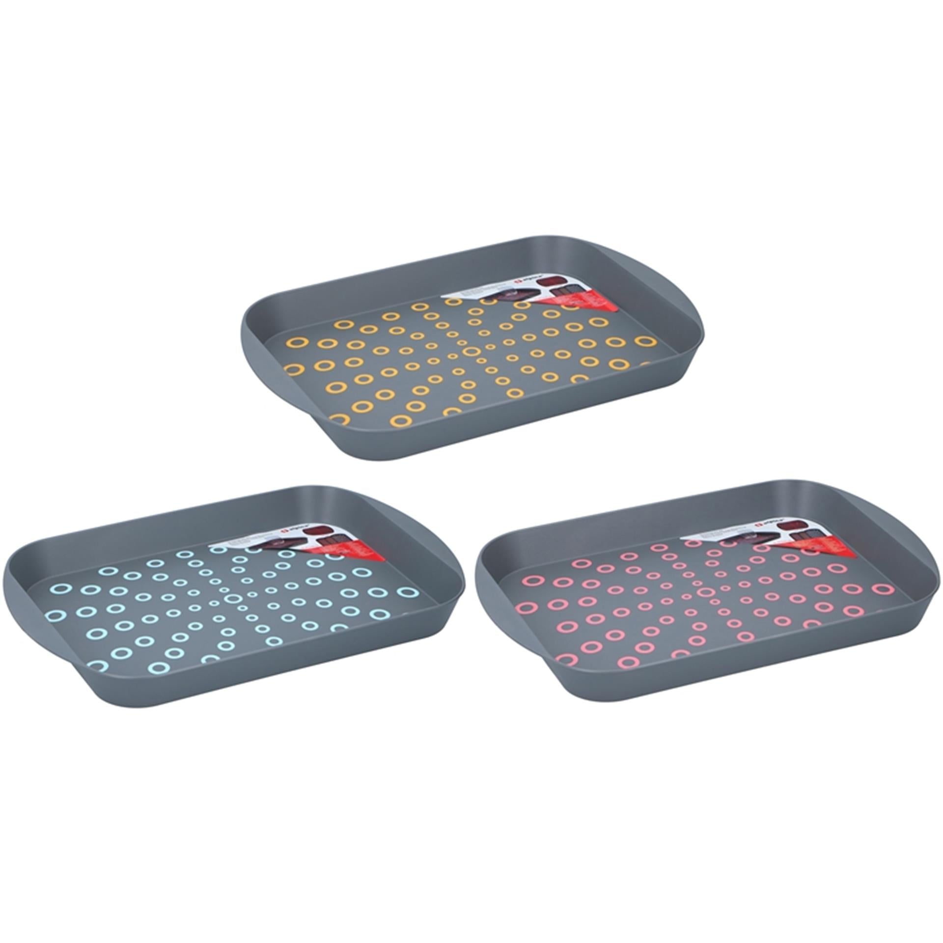 Trayer Anti-Slip 29.5x44x4.5cm 3 Assorti