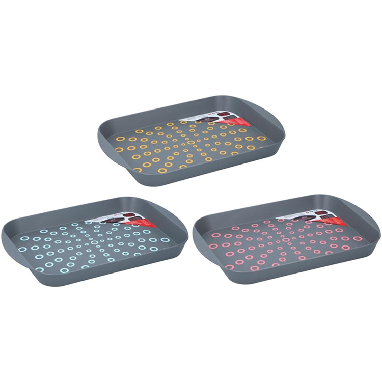 Trayer Anti-Slip 29.5x44x4.5cm 3 Assorti