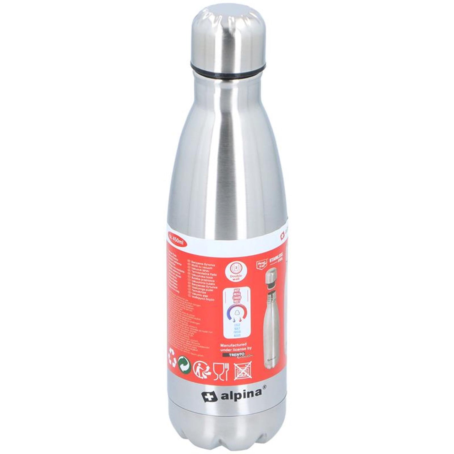 Bouteille thermos Alpina en acier inoxydable 470ml