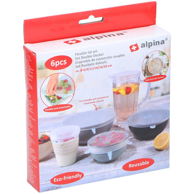Alpina Paies de silicone réutilisables 6 diamètre 6 9 11 11 14 16 cm