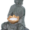 Grundig Grundig Bouddha Image avec Solarlamp LED ON-Out Button Fire Durée 6-8 heures 17x16x27cm