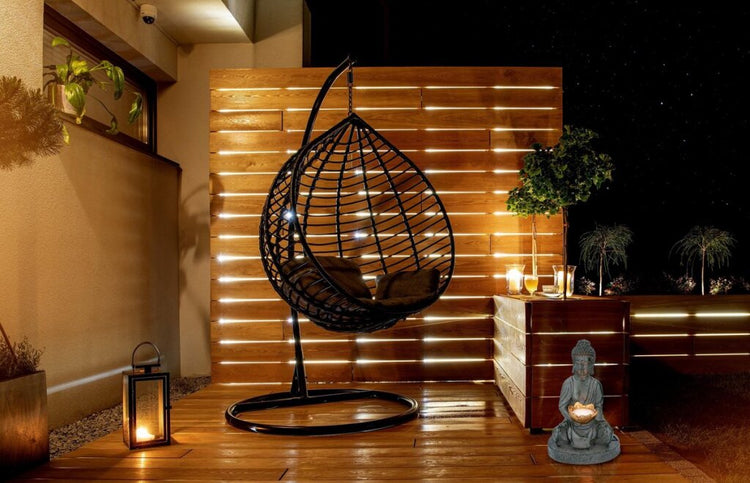 Grundig Grundig Bouddha Image avec Solarlamp LED ON-Out Button Fire Durée 6-8 heures 17x16x27cm