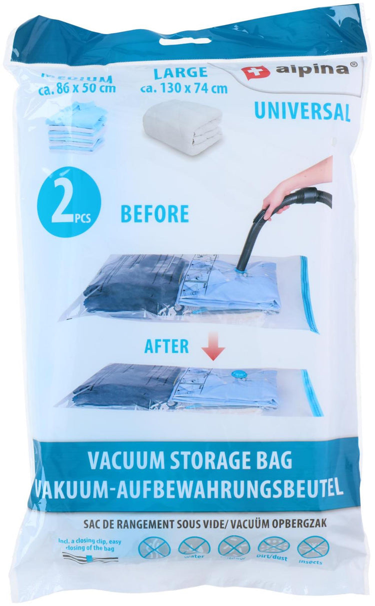 Sacs de conservation sous vide Alpina, lot de 2 pièces