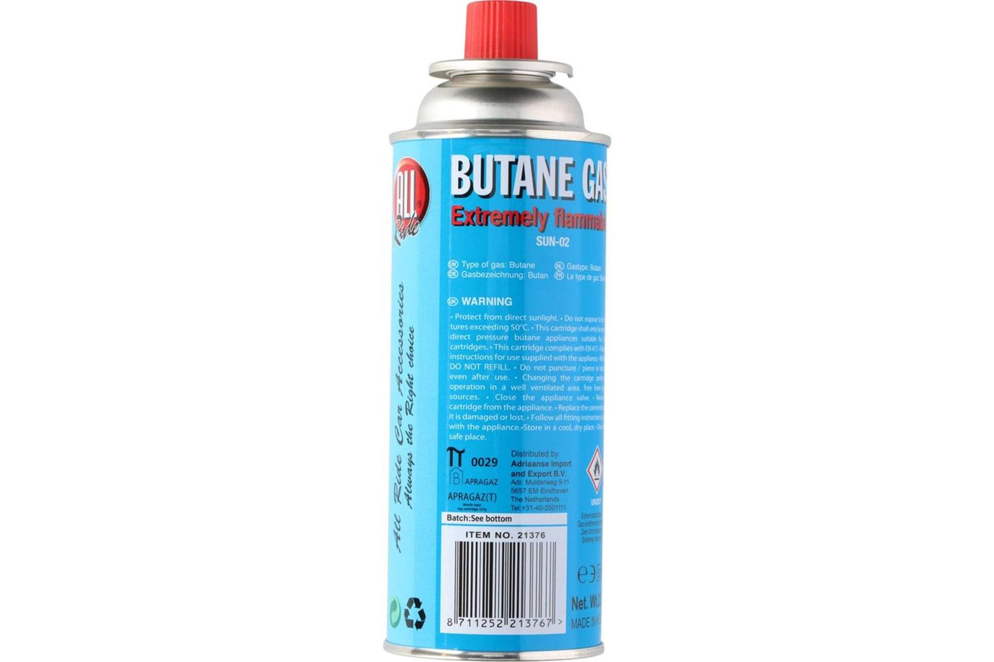 Bidon de gaz Flame Classics, recharge butane 227gr