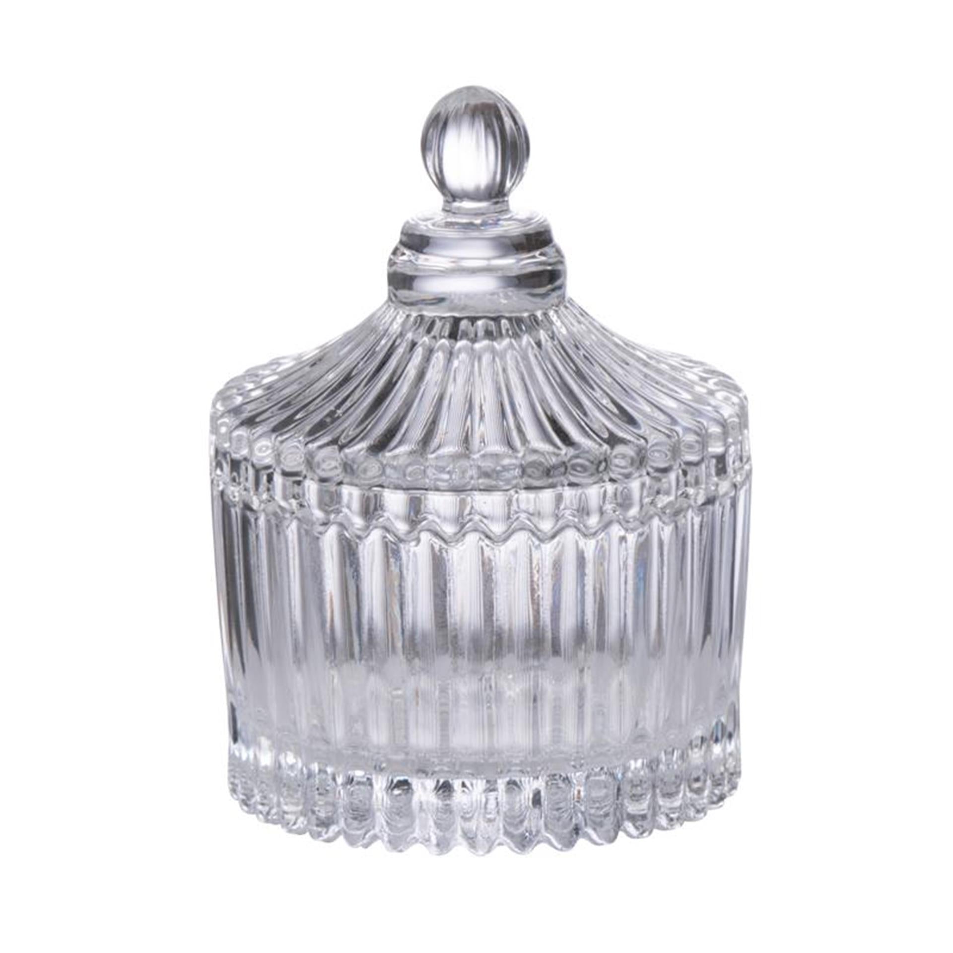 Pot Alpina avec couvercle verre ø6,8x8,5cm