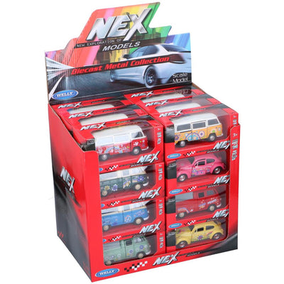 Welly hippie voiture ou bus recule 11,5 cm
