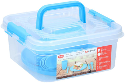 Ensemble pique-nique Alpina pour 4 personnes dans une boîte