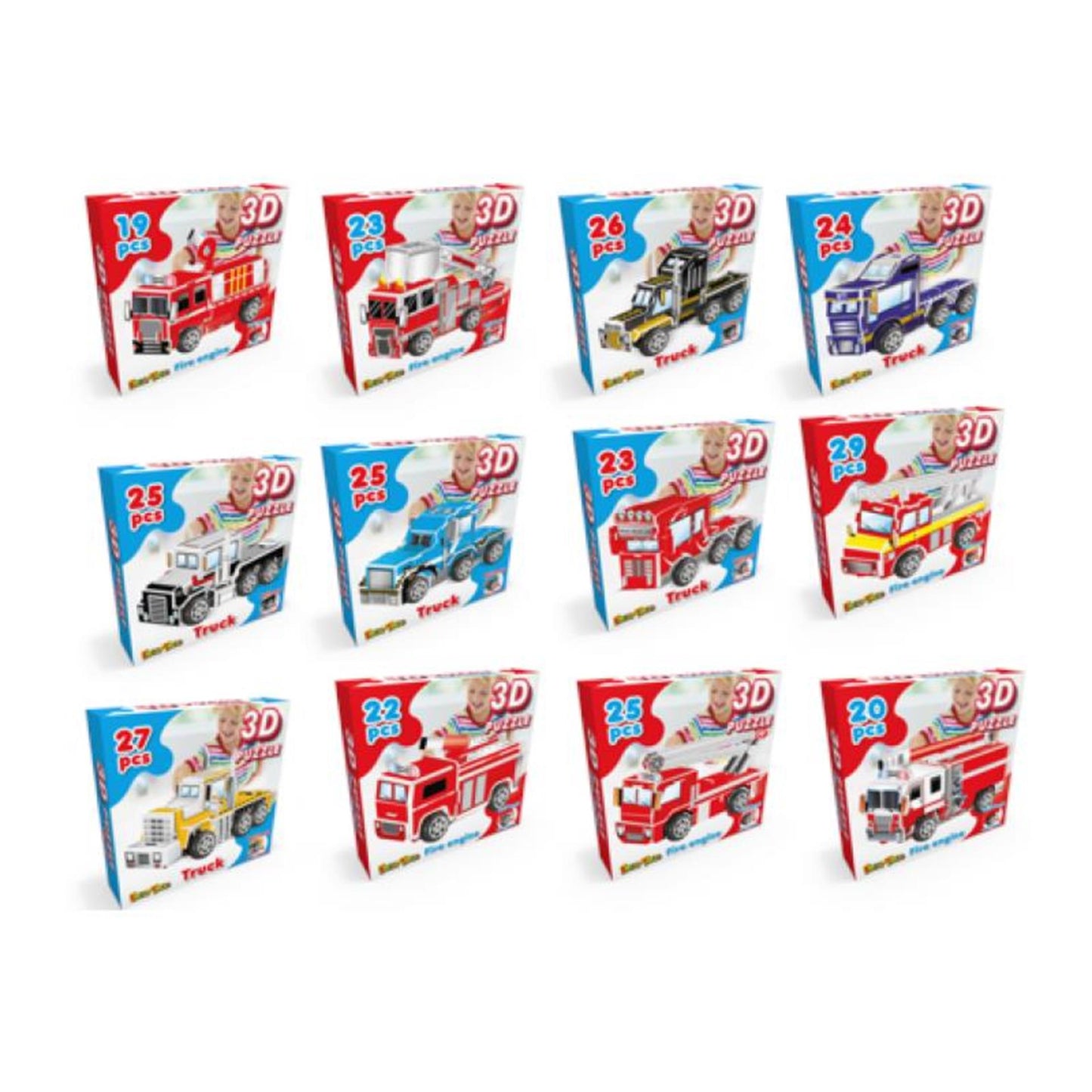 Eddy toys camion puzzle 3D 11x5,8x6,5cm