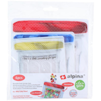 Sacs de conservation des aliments réutilisables Lifetime Cooking, lot de 6