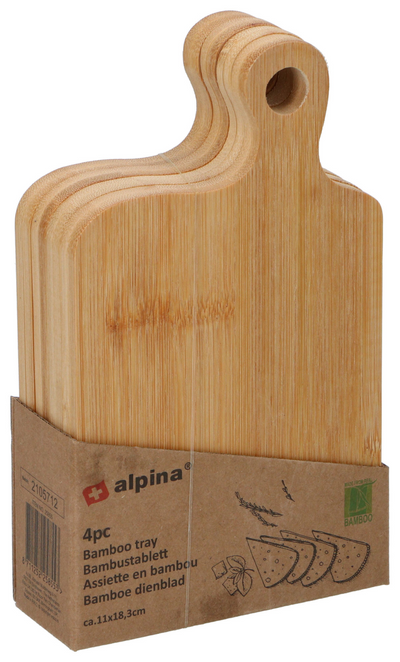Plateau Alpina lot de 4 11,5x4x18,5cm