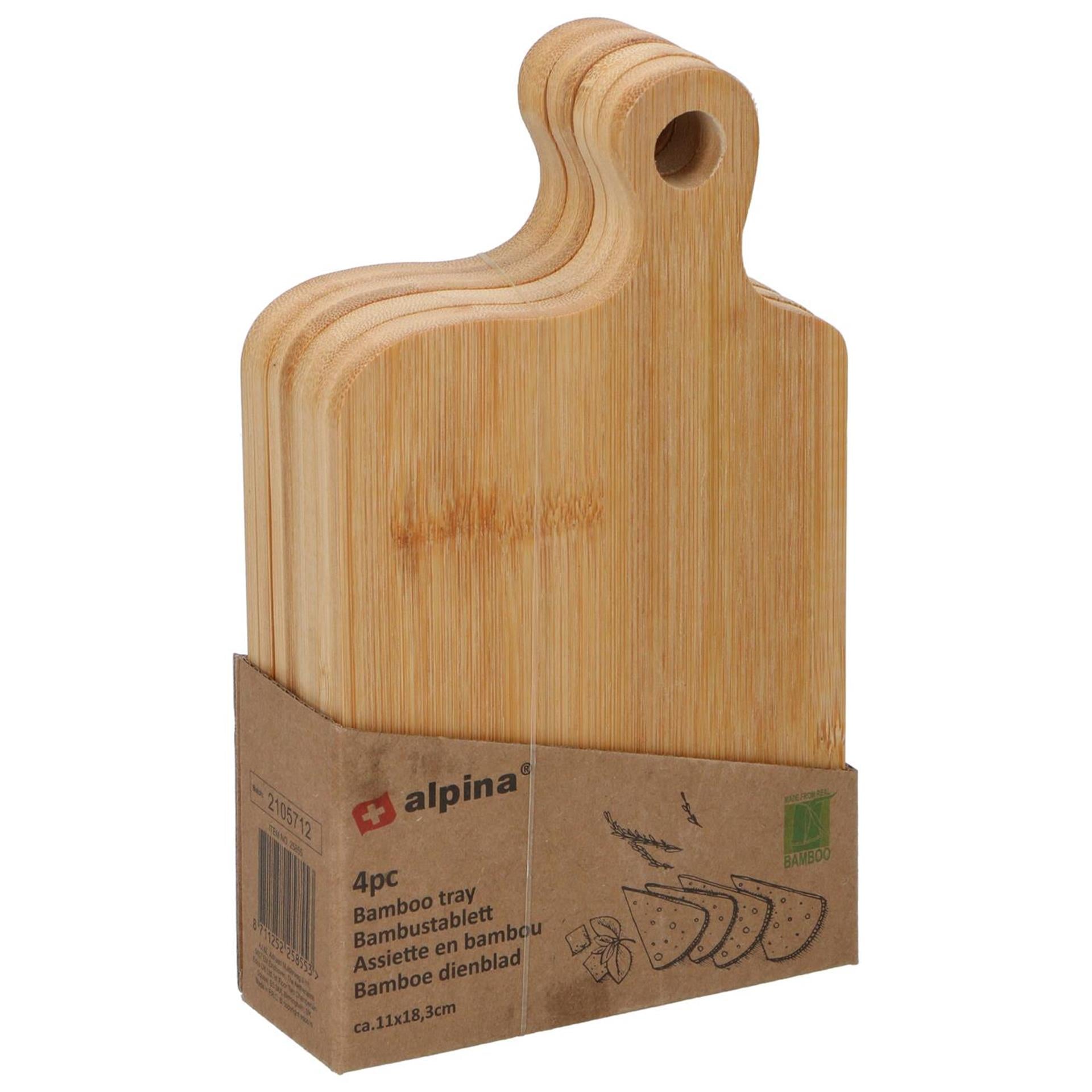 Plateau Alpina lot de 4 11,5x4x18,5cm